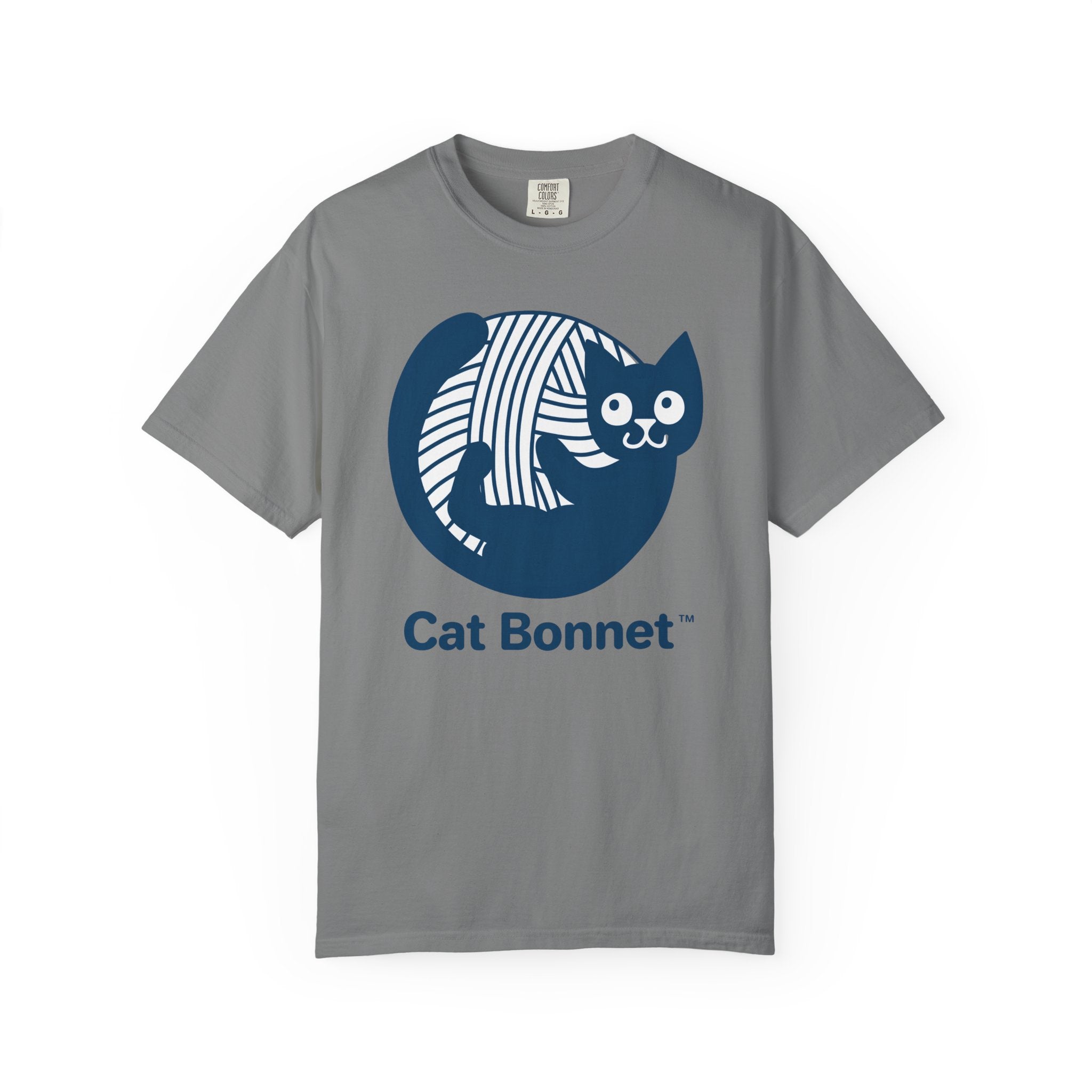 Cat Bonnet  — Cute Yarn Cat Graphic Tee