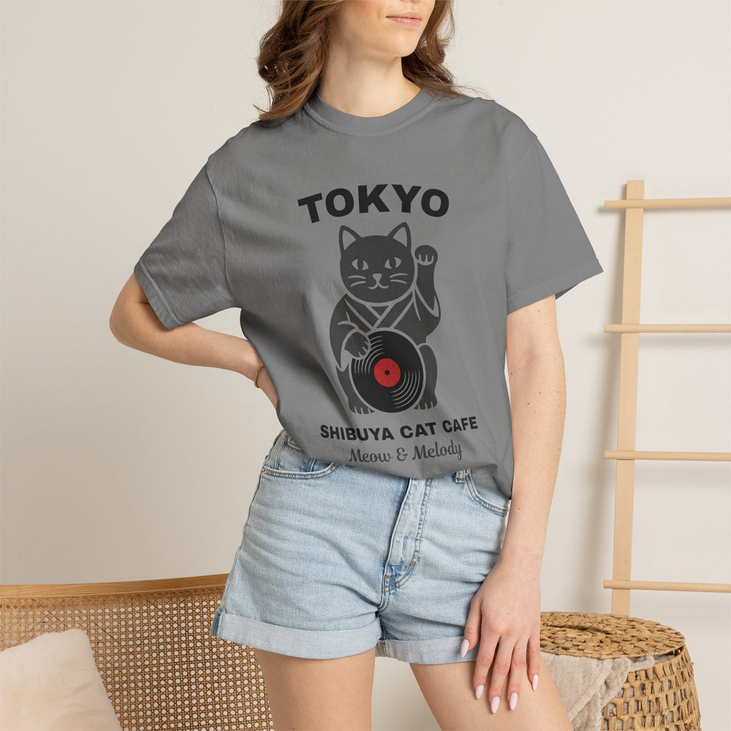 Tokyo Shibuya Cat Cafe T-Shirt — Meow & Melody Graphic Tee