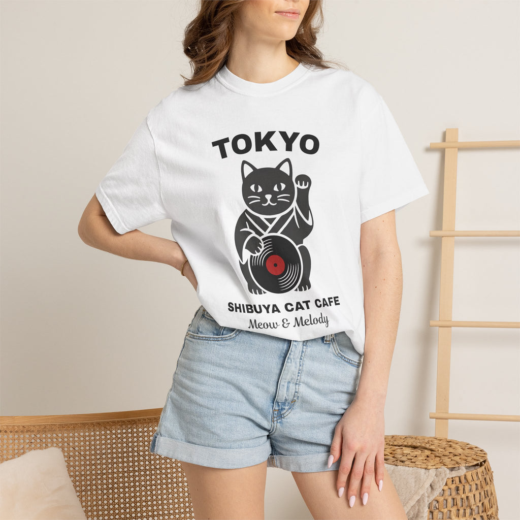 Tokyo Shibuya Cat Cafe T-Shirt — Meow & Melody Graphic Tee