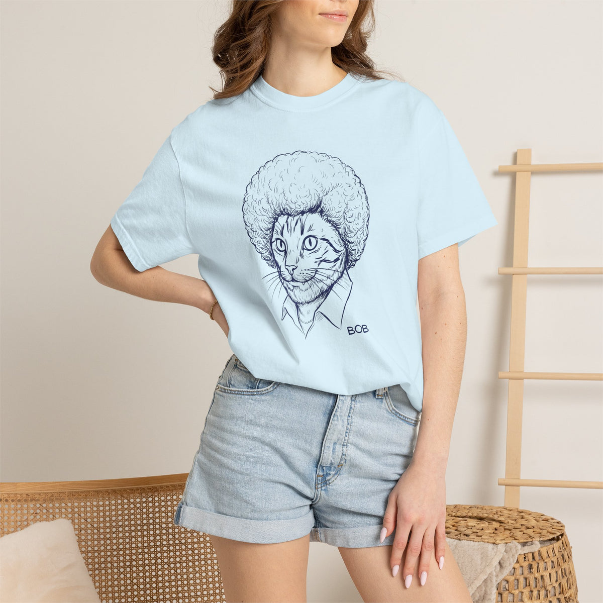 Bob the Cat - Retro Sketch Tee