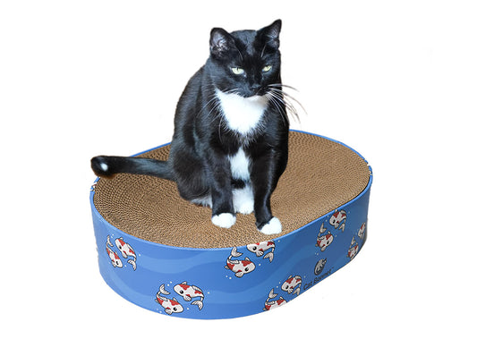 Oval Cat Scratcher and Bed