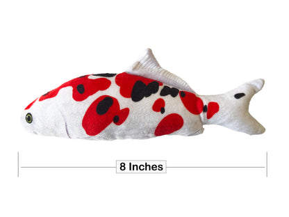 Cat Bonnet Catnip Fish Toys. 3-pack with Koi, Goldfish, and Sardine Shapes.