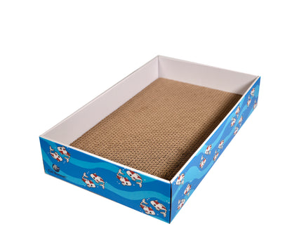 Rectangular Cat Scratcher with 3 Cardboard Pads