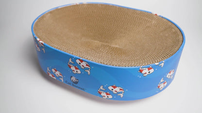 Oval Cat Scratcher and Bed