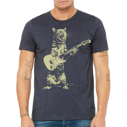 Rock & Roll Guitar Cat - Men's Tee